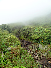 Image showing misty impression of Guadeloupe