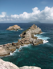 Image showing coastal scenery at Guadeloupe