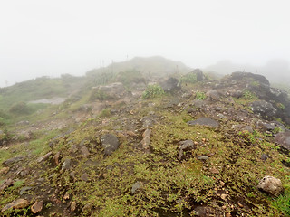 Image showing foggy mountain top
