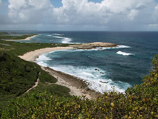 Image showing coastal scenery at Guadeloupe