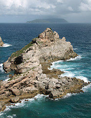 Image showing coastal scenery at Guadeloupe