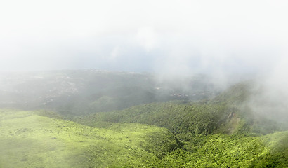 Image showing foggy impression of Guadeloupe