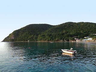 Image showing coastal scenery at Guadeloupe