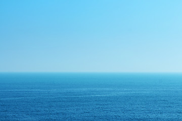 Image showing blue sea and sky