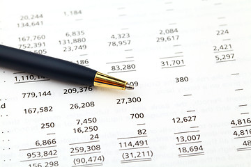 Image showing accounting financial data