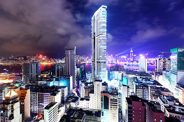 Image showing Hong Kong with crowded building at night