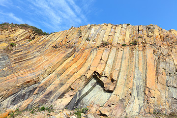 Image showing Hong Kong Geo Park , hexagonal column