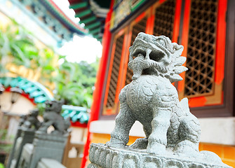 Image showing Chinese stone lion