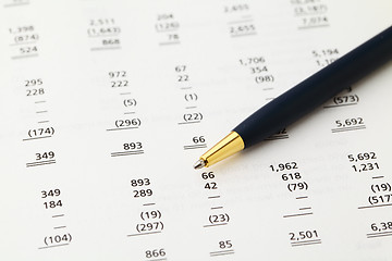 Image showing accounting financial data