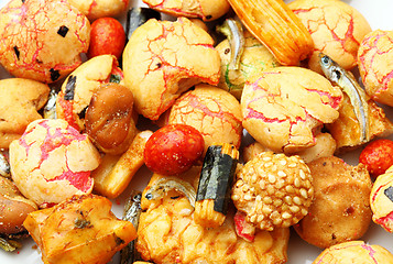 Image showing Japanese traditional snack,rice cracker