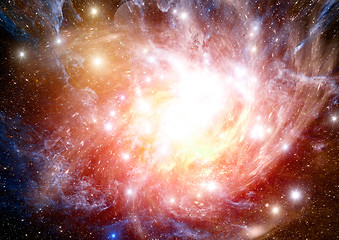 Image showing galaxy in a free space