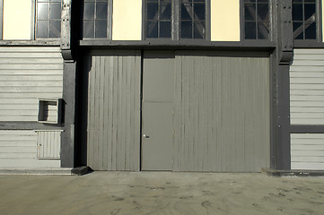 Image showing warehouse door