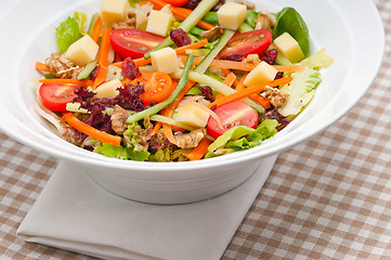 Image showing Fresh colorful healthy salad