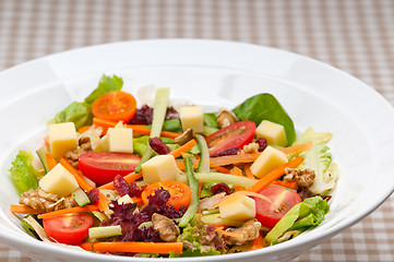 Image showing Fresh colorful healthy salad