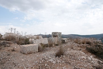 Image showing Nimrod castle and Israel landscape