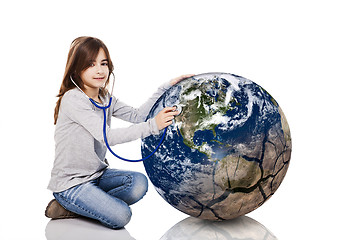 Image showing Checking the planet health