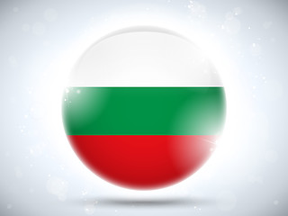 Image showing Bulgaria Flag Glossy Button