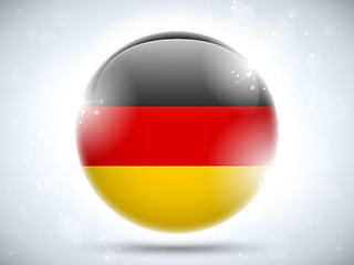 Image showing Germany Flag Glossy Button