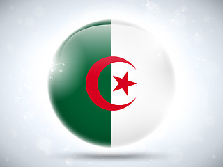 Image showing Algeria Flag Glossy Button