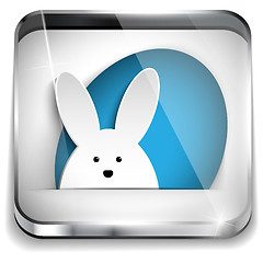 Image showing Happy Easter Glossy Application Button
