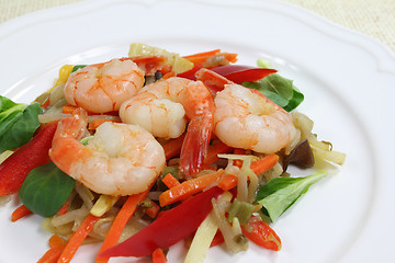 Image showing Fried Shrimps