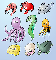 Image showing Sea creatures