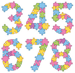 Image showing Puzzle Jigsaw Alphabet Letters