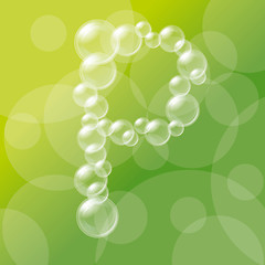 Image showing Transparent Bubbles Alphabet