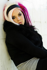 Image showing Punk Gothic Fashion Model