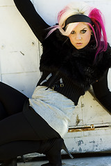 Image showing Punk Gothic Fashion Model