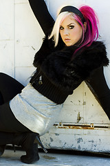 Image showing Punk Gothic Fashion Model