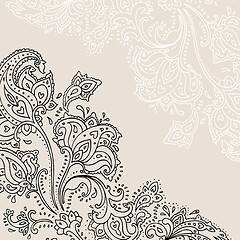 Image showing Hand Drawn Paisley ornament.