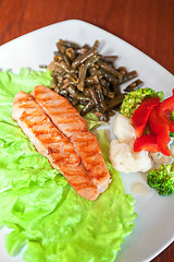 Image showing salmon steak