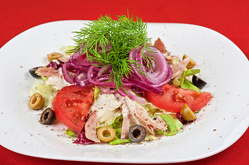 Image showing chicken meat filet salad