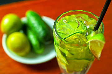 Image showing cucumber lemonade