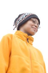 Image showing Boy in Ski Hat and Fleece Pullover