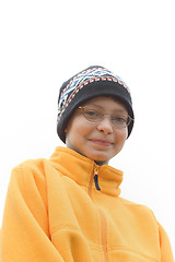 Image showing Boy in Ski Hat and Fleece Pullover