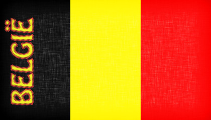 Image showing Flag of Belgium with letters