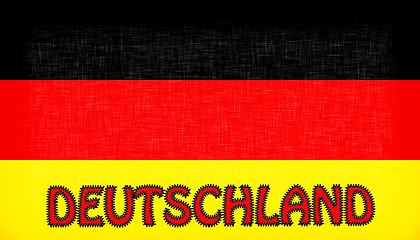 Image showing Flag of Germany with letters 