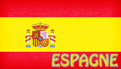 Image showing Flag of Spain with letters