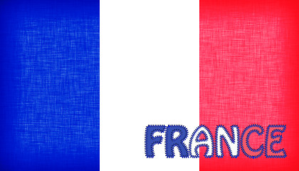 Image showing Flag of France with letters