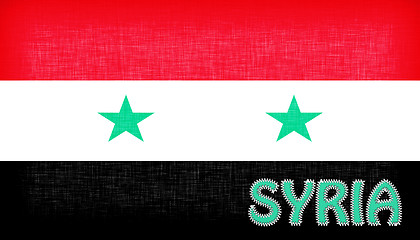 Image showing Flag of Syria with letters