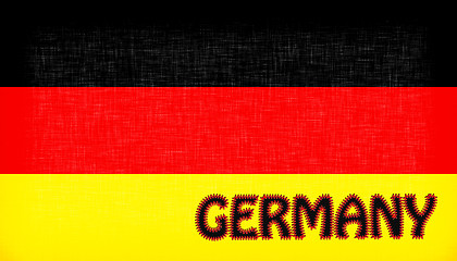 Image showing Flag of Germany with letters 