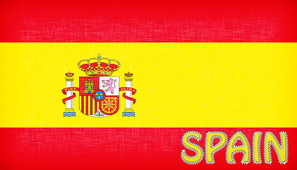 Image showing Flag of Spain with letters