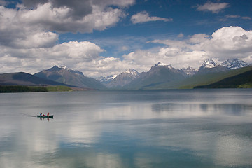 Image showing Canoe, Lake McDonald