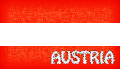 Image showing Flag of Austria with letters