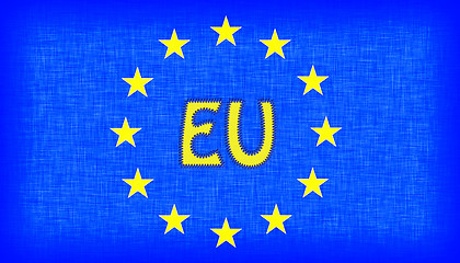 Image showing Flag of the EU with letters