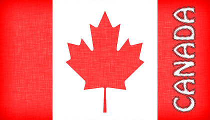 Image showing Flag of Canada with letters