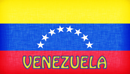 Image showing Flag of Venezuela stitched with letters