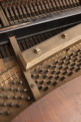 Image showing Inside piano